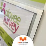 Magnetic Frame to Hold Employee Survey Posters