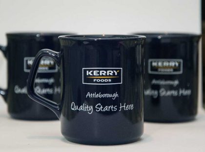 Branded promotional mugs