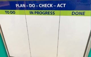 Plan Do Check Act board