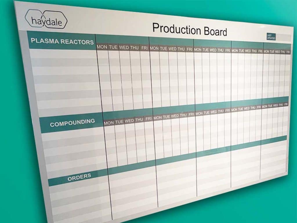Haydale production board overlay gallery