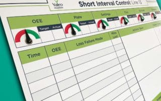 Valeo SIC production continuous improvment board red green status meters gallery