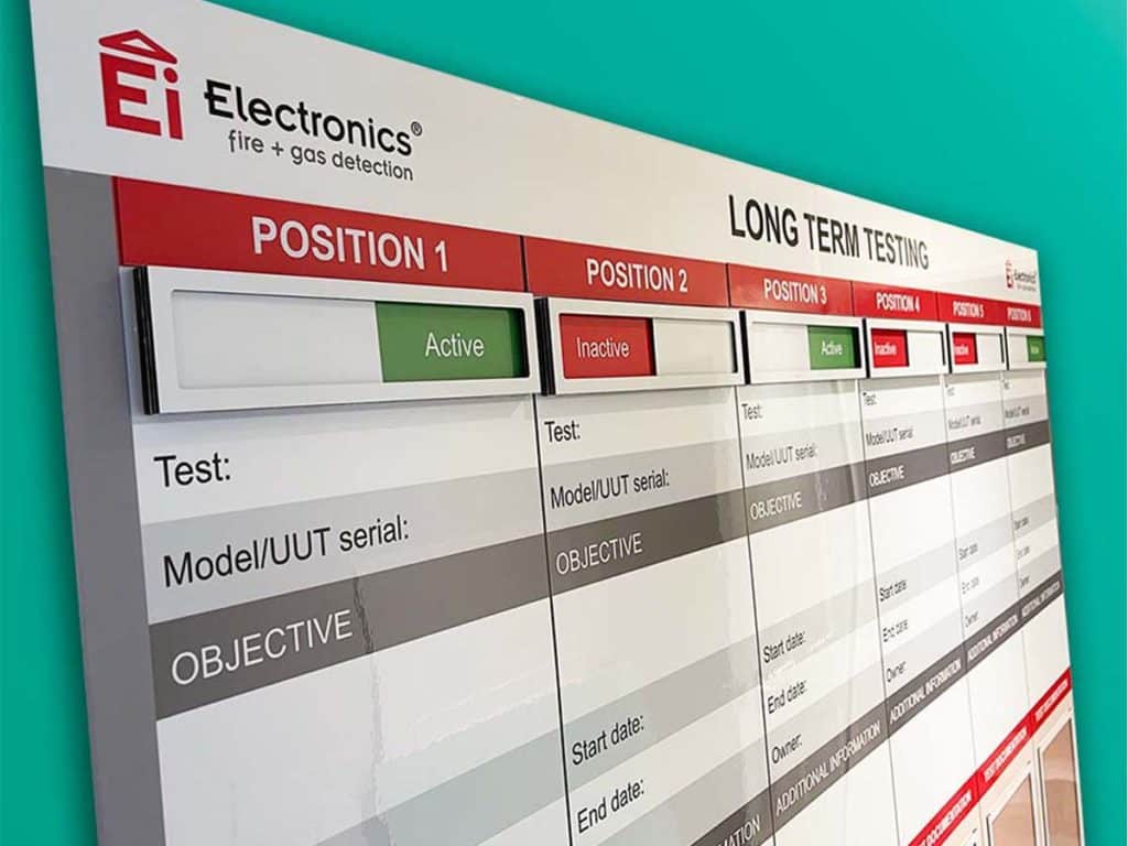 EI Electronics status board