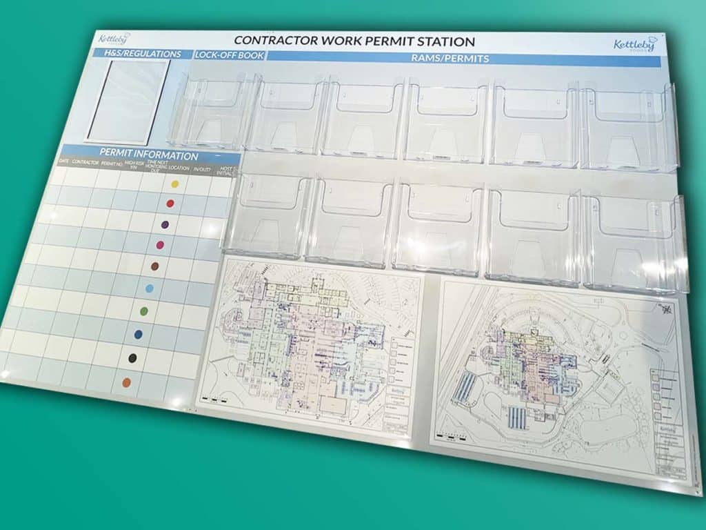 Kettleby Foods Contractor permit board gallery