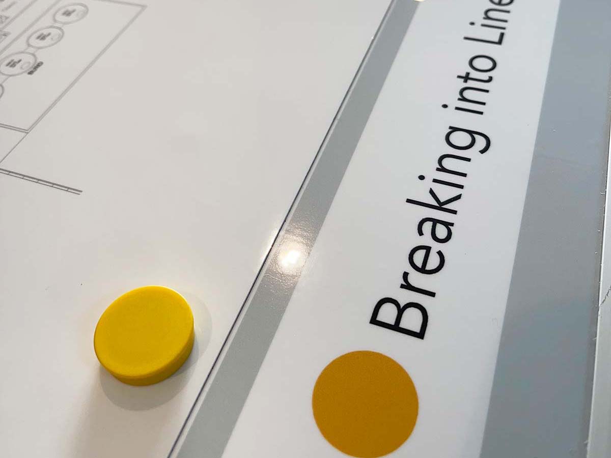 Custom colour magnetic counters