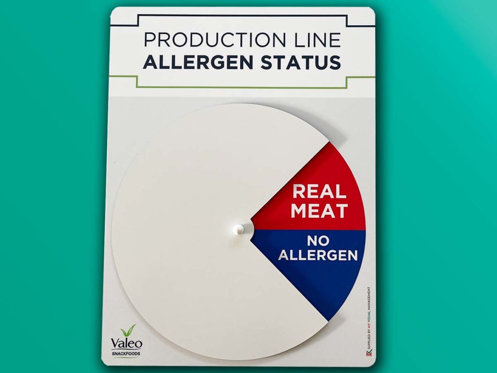 Valeo production allergen status dial