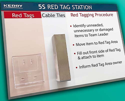 5S red tag board