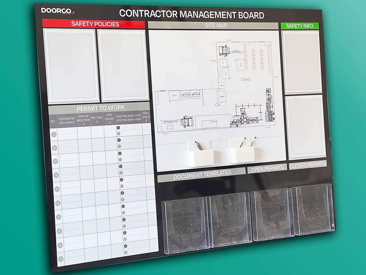 contractor management multi doc holders pen holder overlay