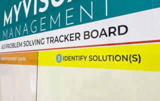 A3 problem solving tracker board
