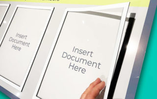 A4 portrait single sheet document holder