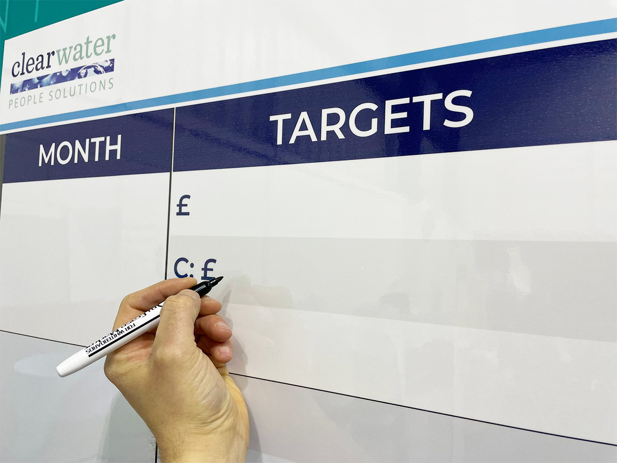 Clearwater solutions dry wipe erase targets