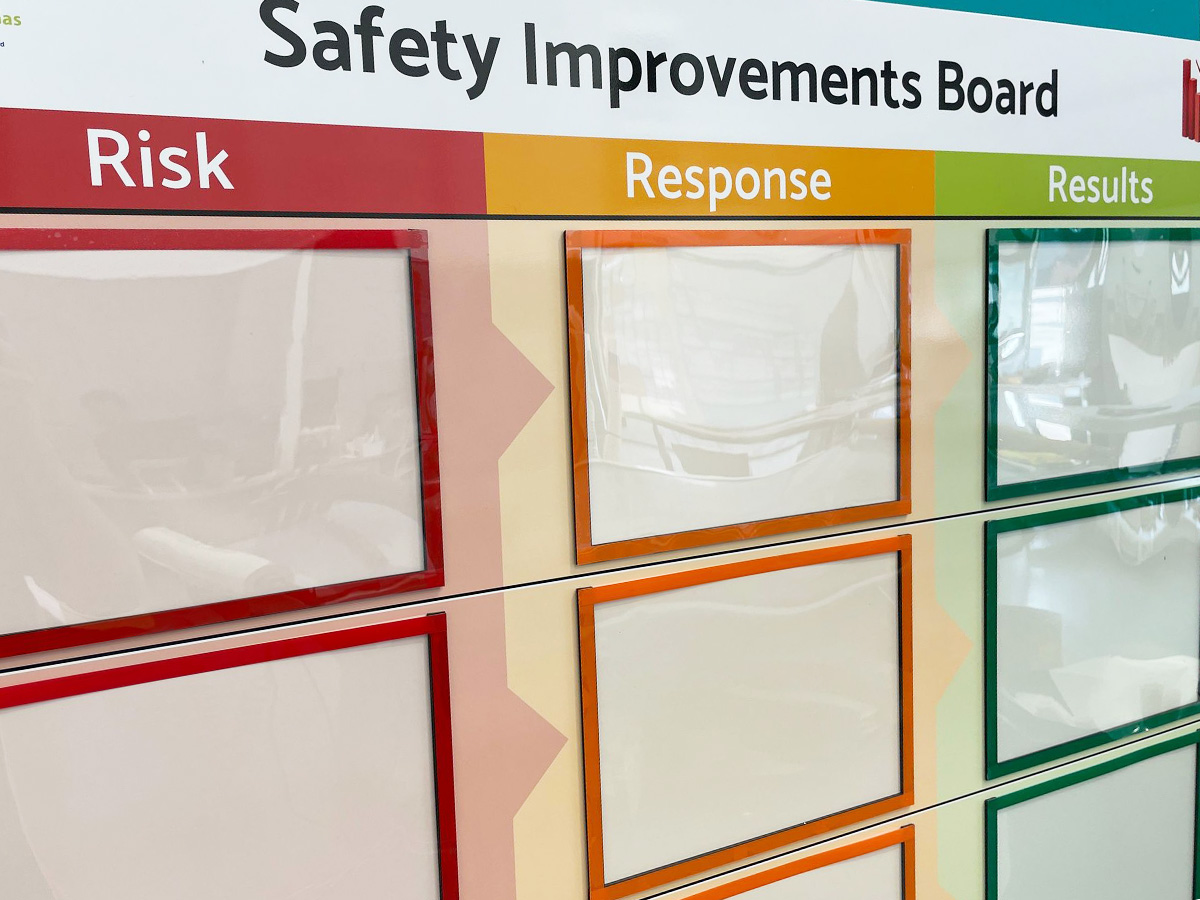 Safety Improvements board